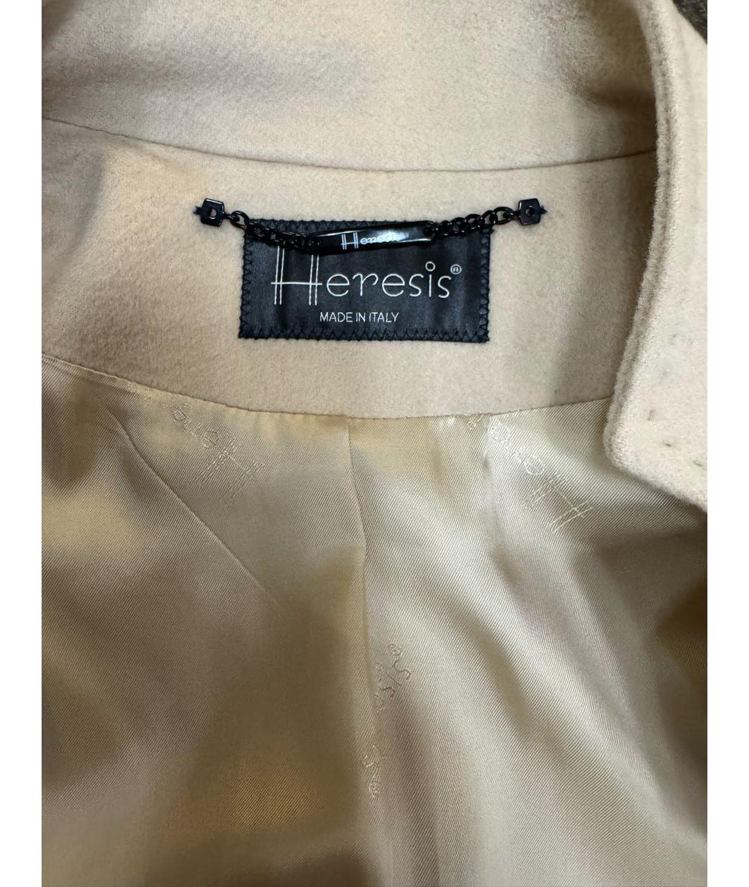 LORO PIANA Бежевое шерстяное пальто, фото 3
