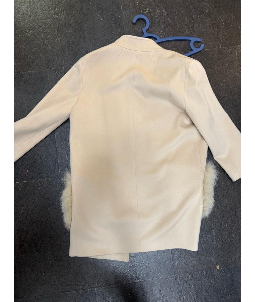 LORO PIANA Бежевое шерстяное пальто, фото 2