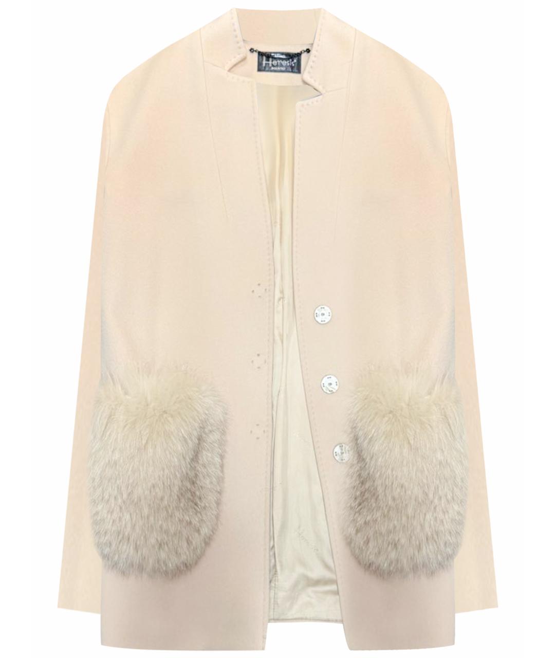 LORO PIANA Бежевое шерстяное пальто, фото 1