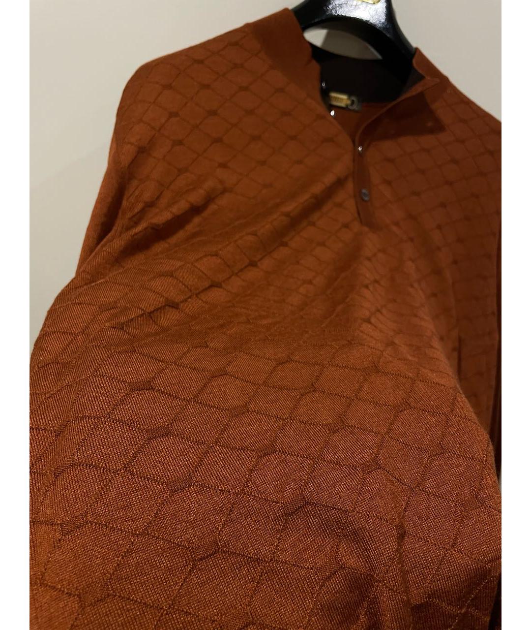 ZILLI Оранжевый кашемировый джемпер / свитер, фото 4