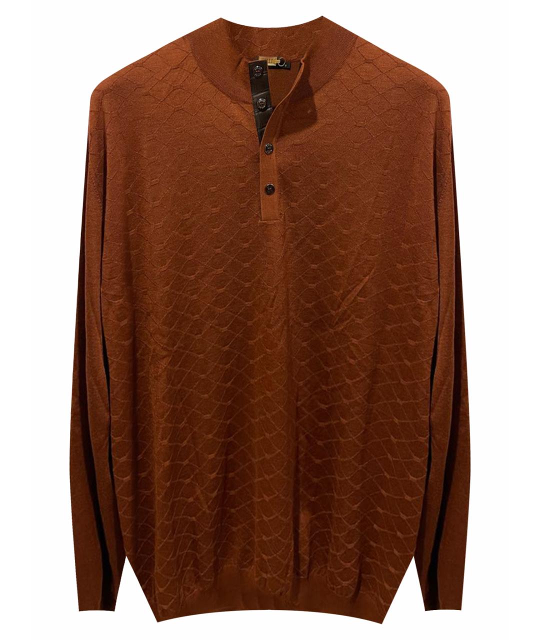 ZILLI Оранжевый кашемировый джемпер / свитер, фото 1