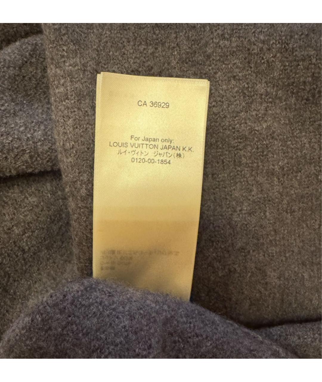 LOUIS VUITTON Серое шерстяное пальто, фото 7