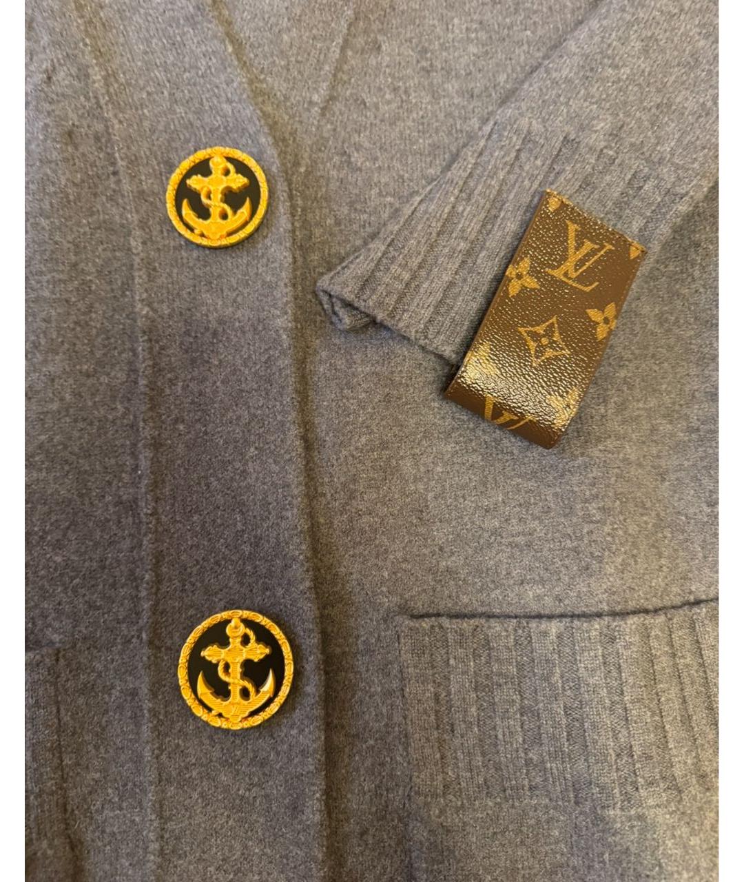 LOUIS VUITTON Серое шерстяное пальто, фото 5