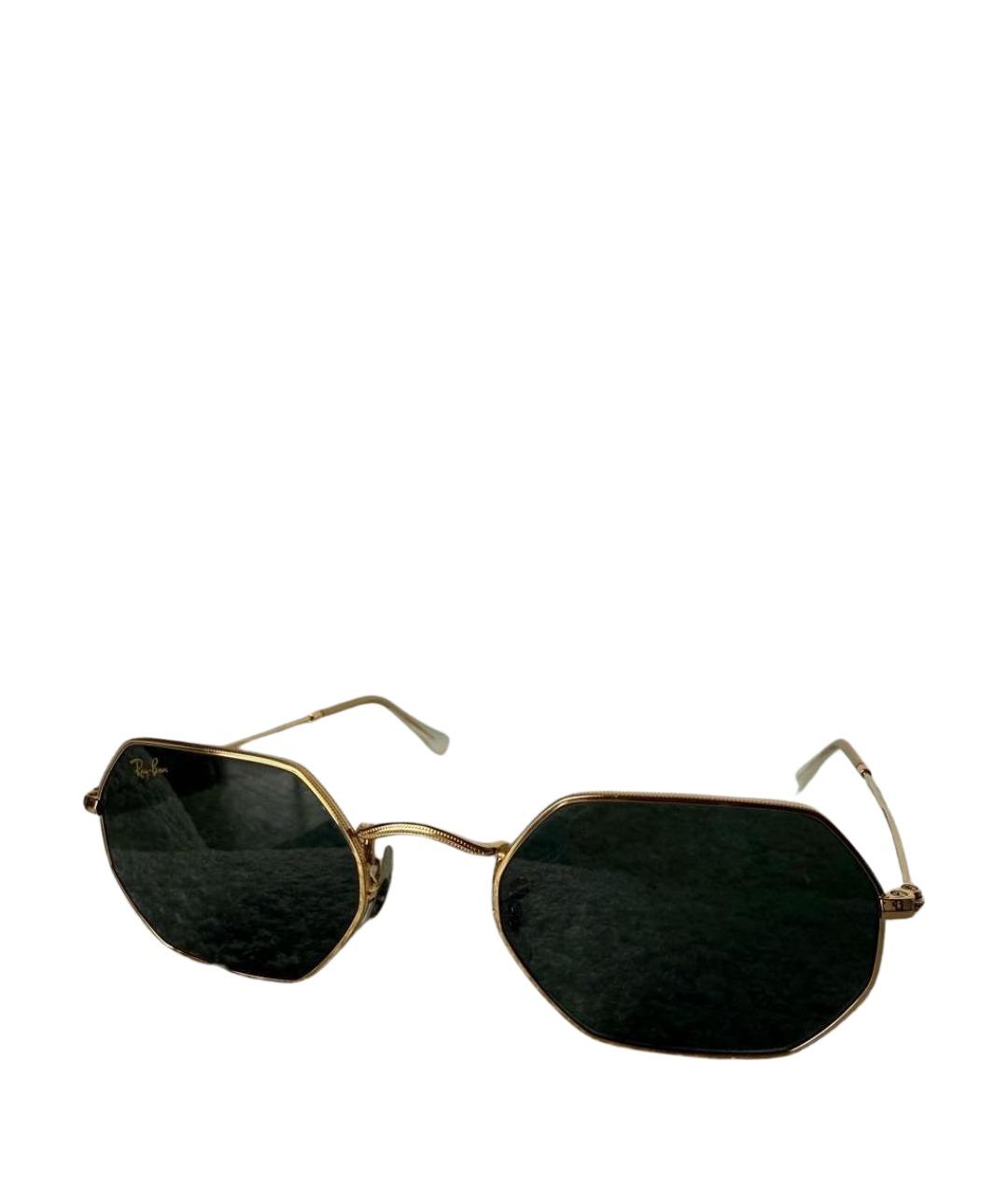 RAY BAN Черные металлические солнцезащитные очки, фото 1