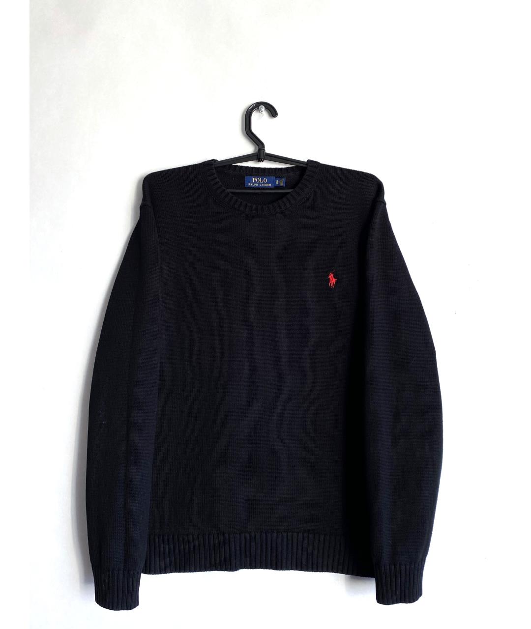 POLO RALPH LAUREN Черный хлопковый джемпер / свитер, фото 8