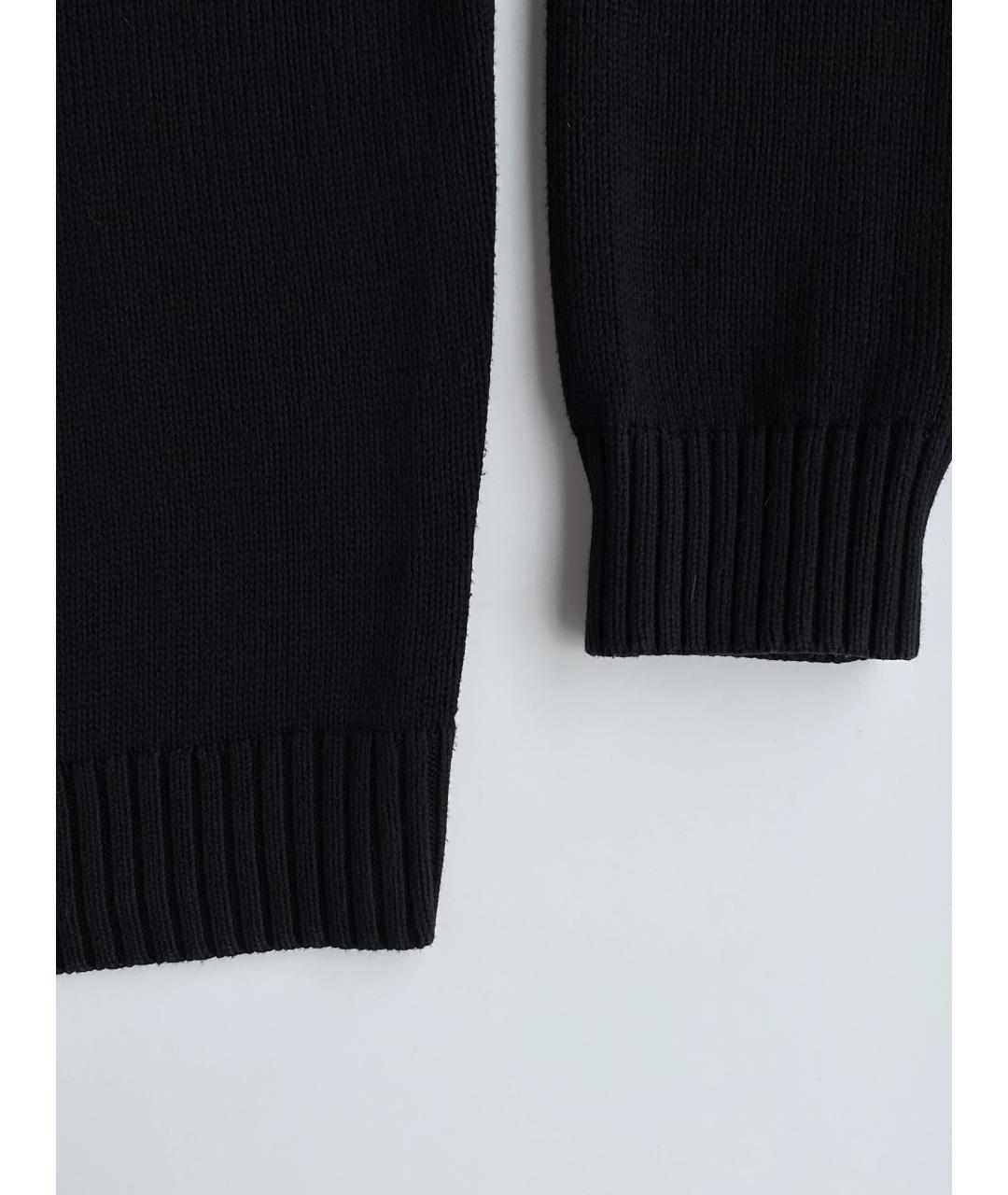 POLO RALPH LAUREN Черный хлопковый джемпер / свитер, фото 4