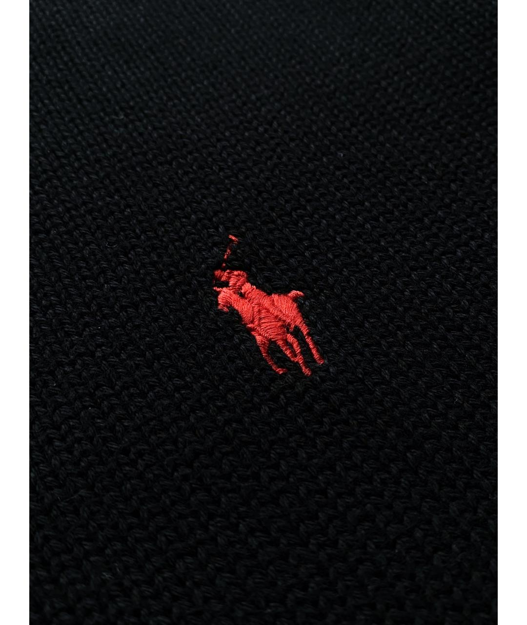 POLO RALPH LAUREN Черный хлопковый джемпер / свитер, фото 3