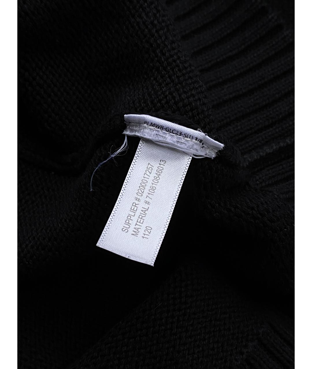 POLO RALPH LAUREN Черный хлопковый джемпер / свитер, фото 5