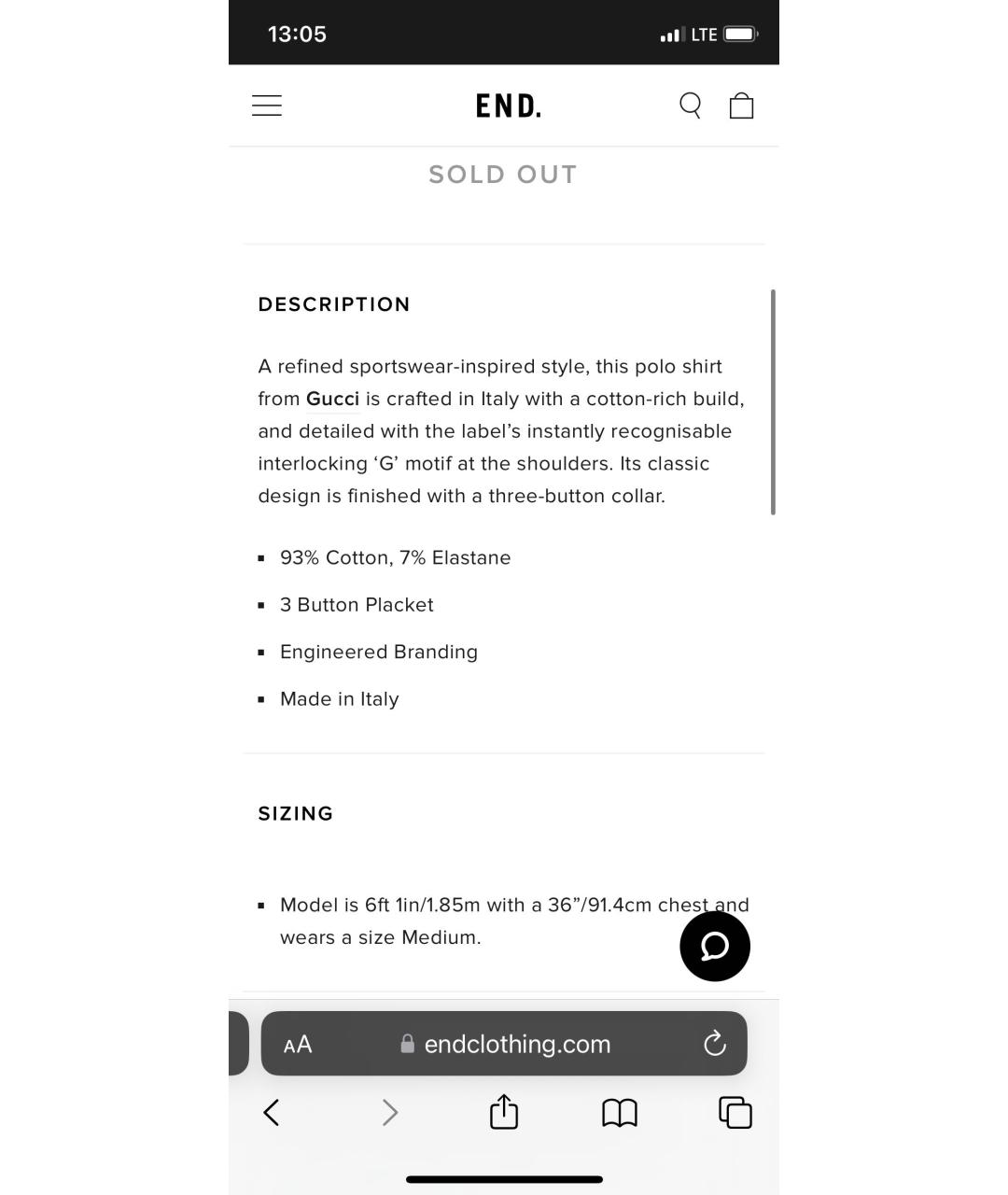 GUCCI Черное хлопко-эластановое поло с коротким рукавом, фото 6