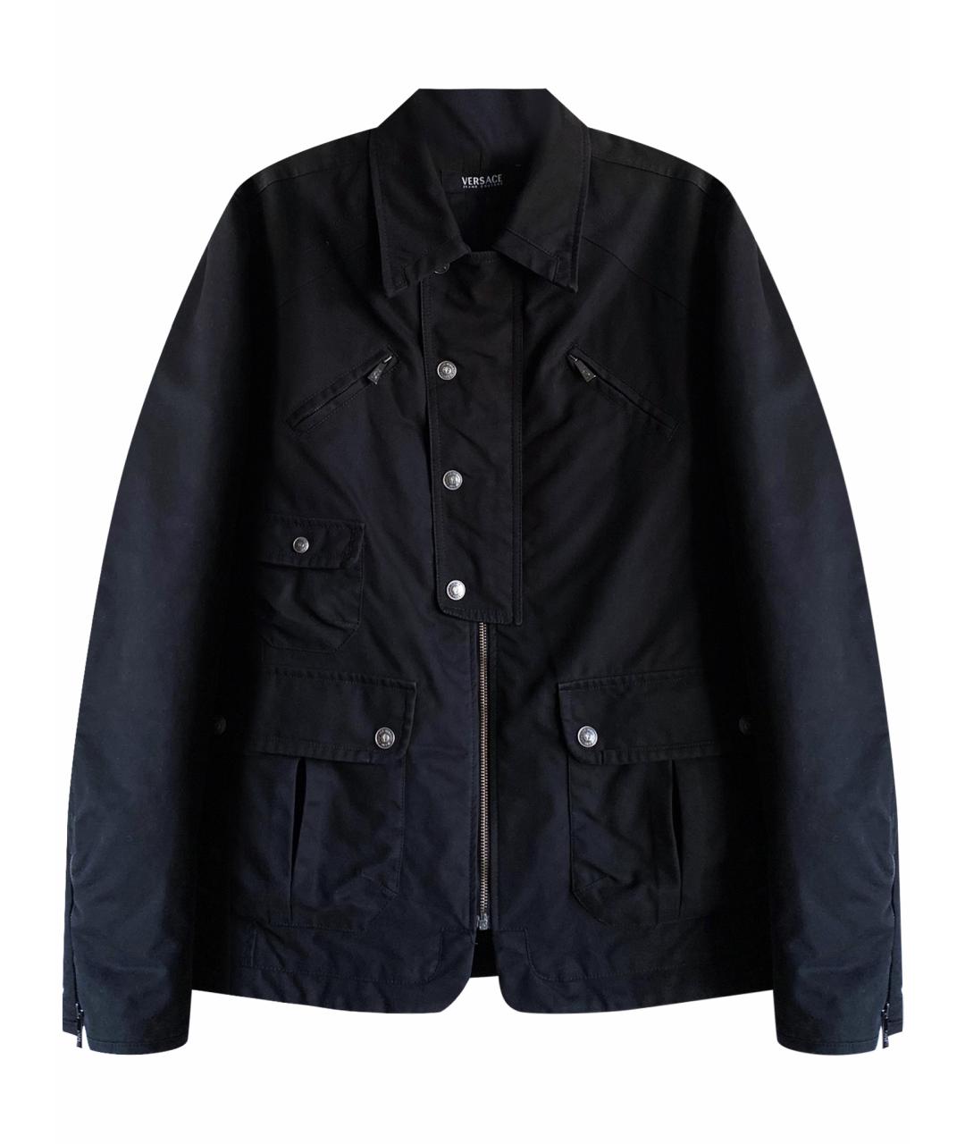 VERSACE JEANS COUTURE Черная хлопковая куртка, фото 1