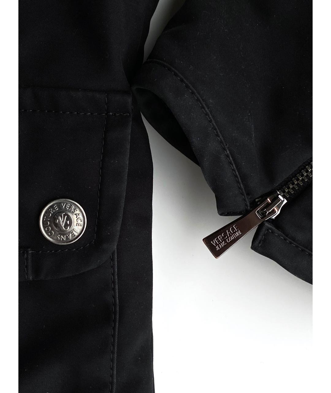 VERSACE JEANS COUTURE Черная хлопковая куртка, фото 7