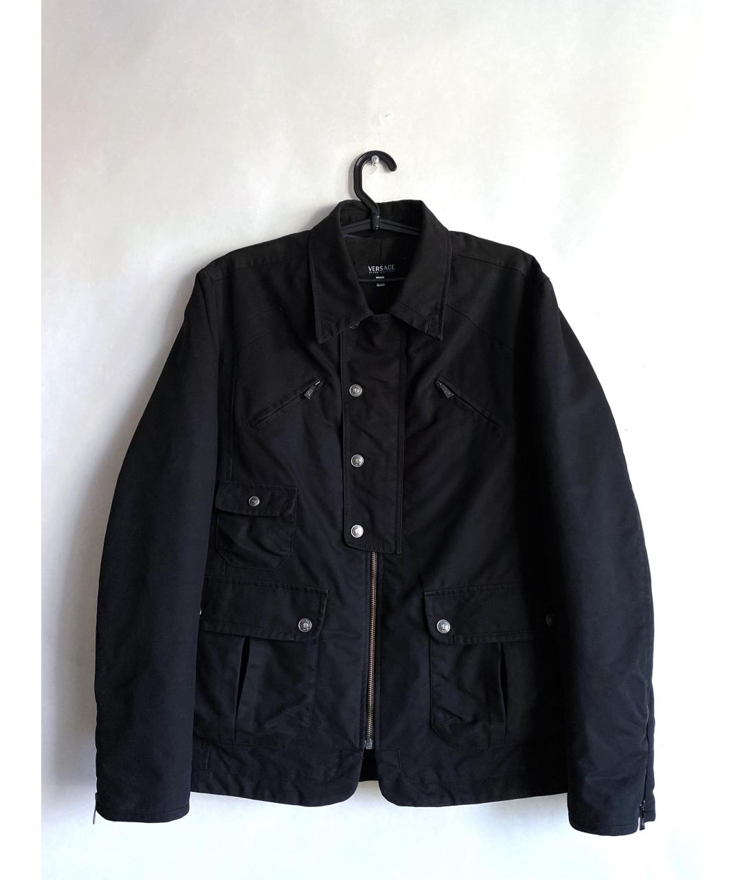 VERSACE JEANS COUTURE Черная хлопковая куртка, фото 10
