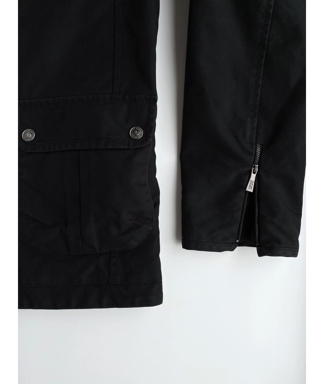 VERSACE JEANS COUTURE Черная хлопковая куртка, фото 4