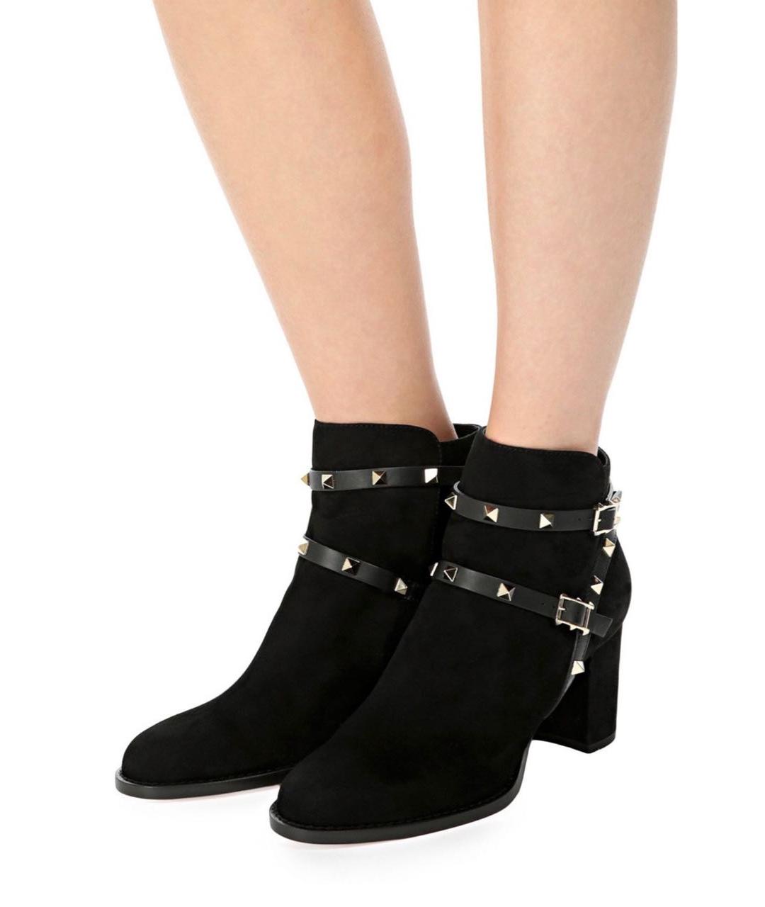 VALENTINO Хаки замшевые ботильоны, фото 5