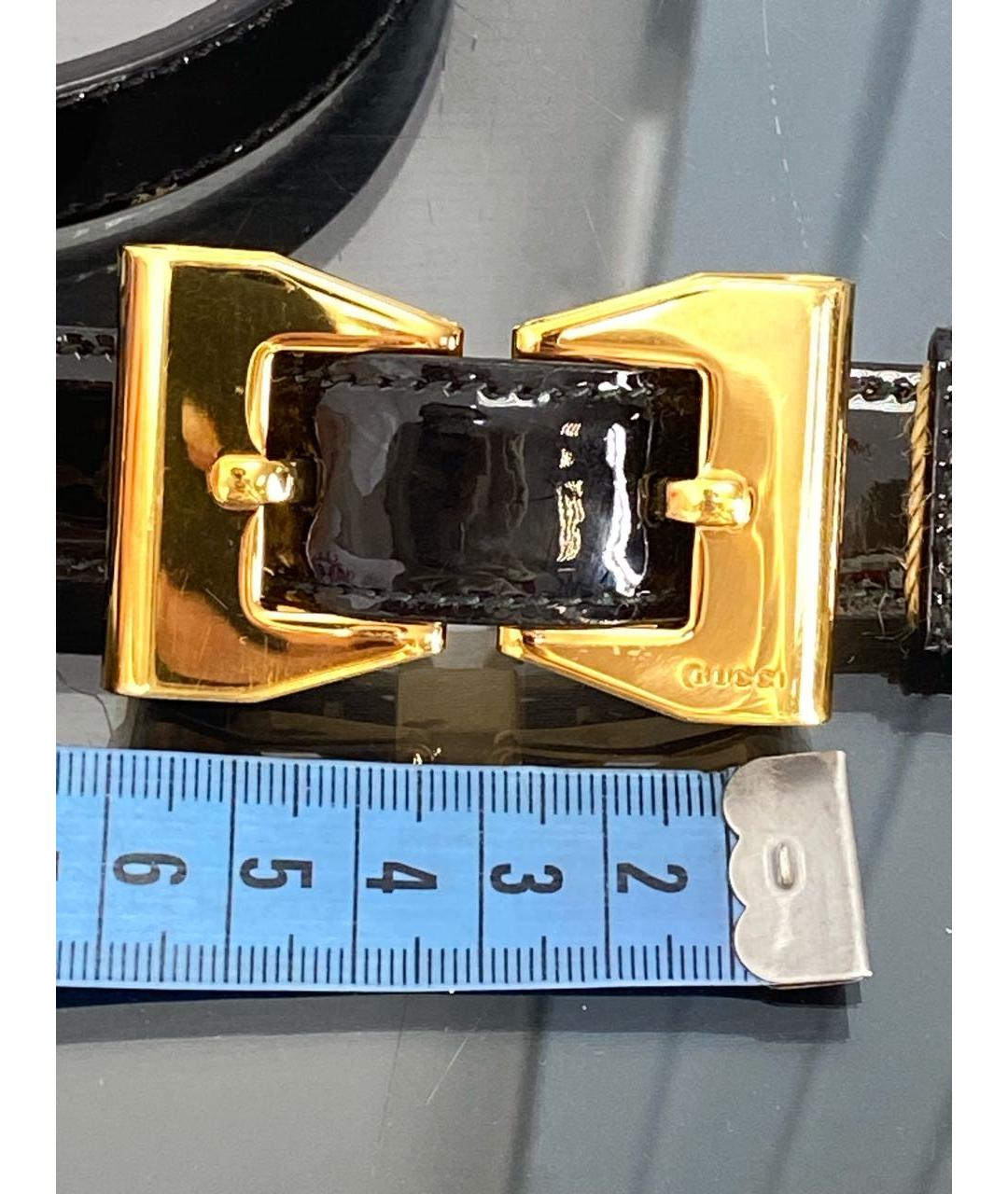 GUCCI Черный кожаный ремень, фото 7