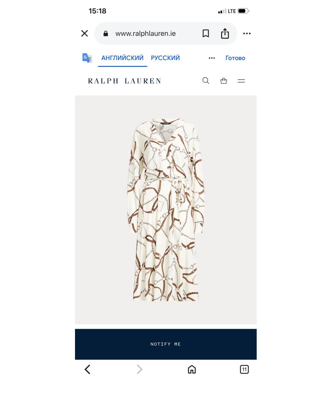 RALPH LAUREN Полиэстеровое повседневное платье, фото 9