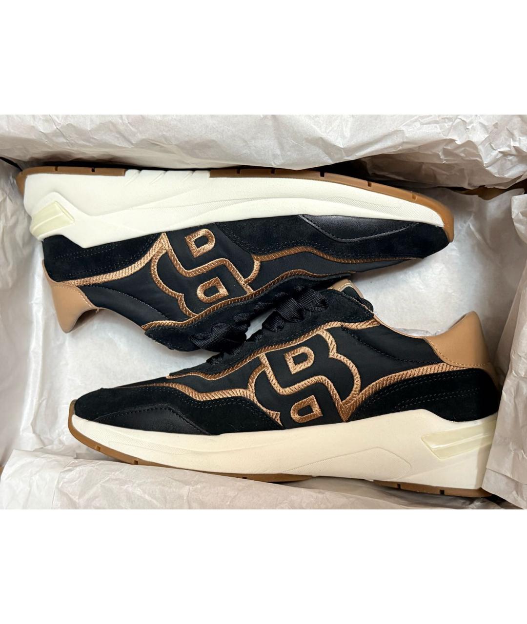 HUGO BOSS Черные замшевые кроссовки, фото 4