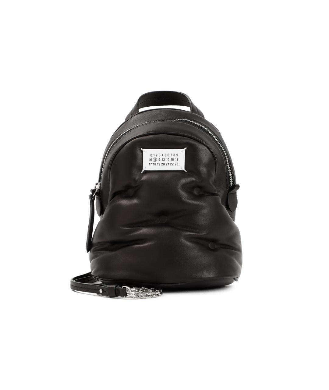 MAISON MARGIELA Черный кожаный рюкзак, фото 1