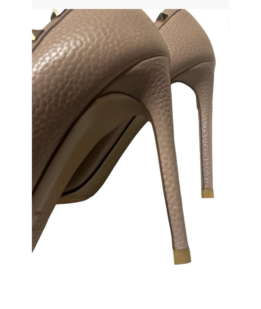 VALENTINO Бежевые кожаные туфли, фото 3