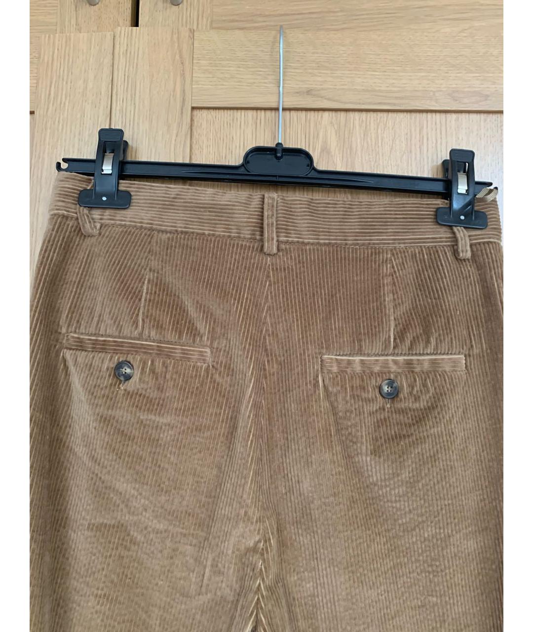 WEEKEND MAX MARA Коричневые бархатные брюки широкие, фото 2