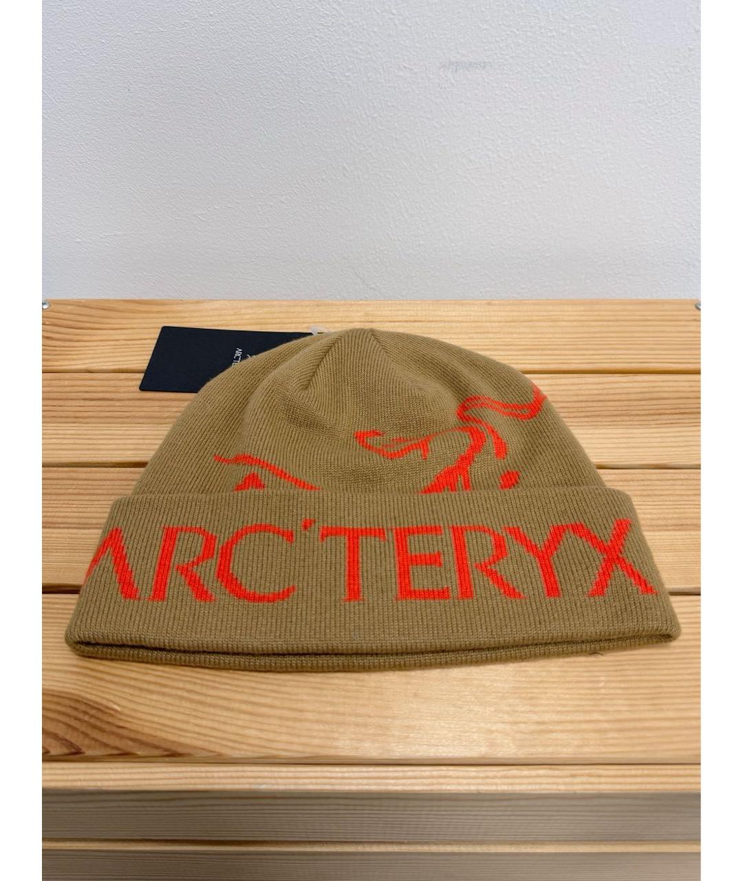 ARCTERYX Коричневая синтетическая шапка, фото 5