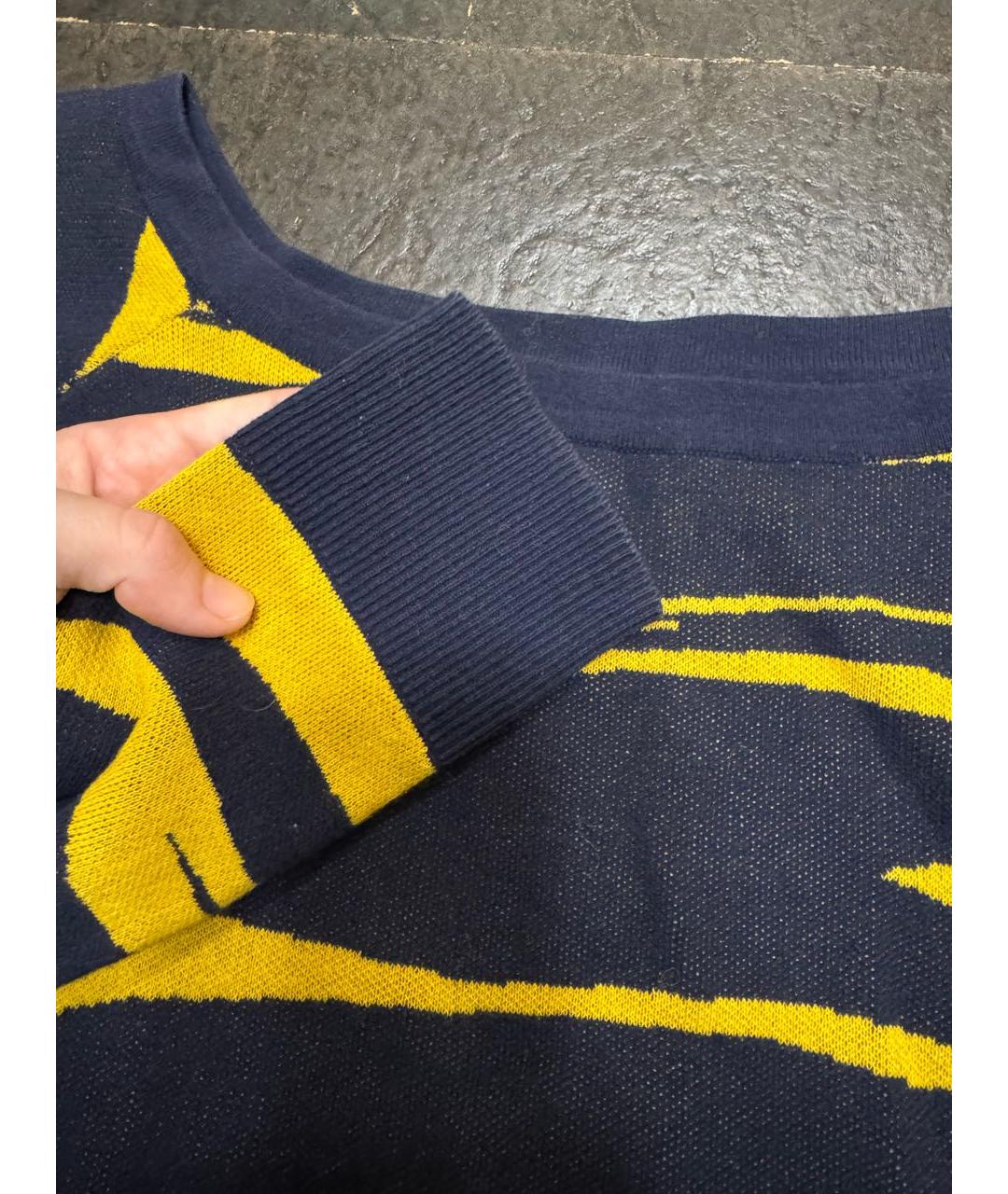 KENZO Желтый хлопковый джемпер / свитер, фото 4
