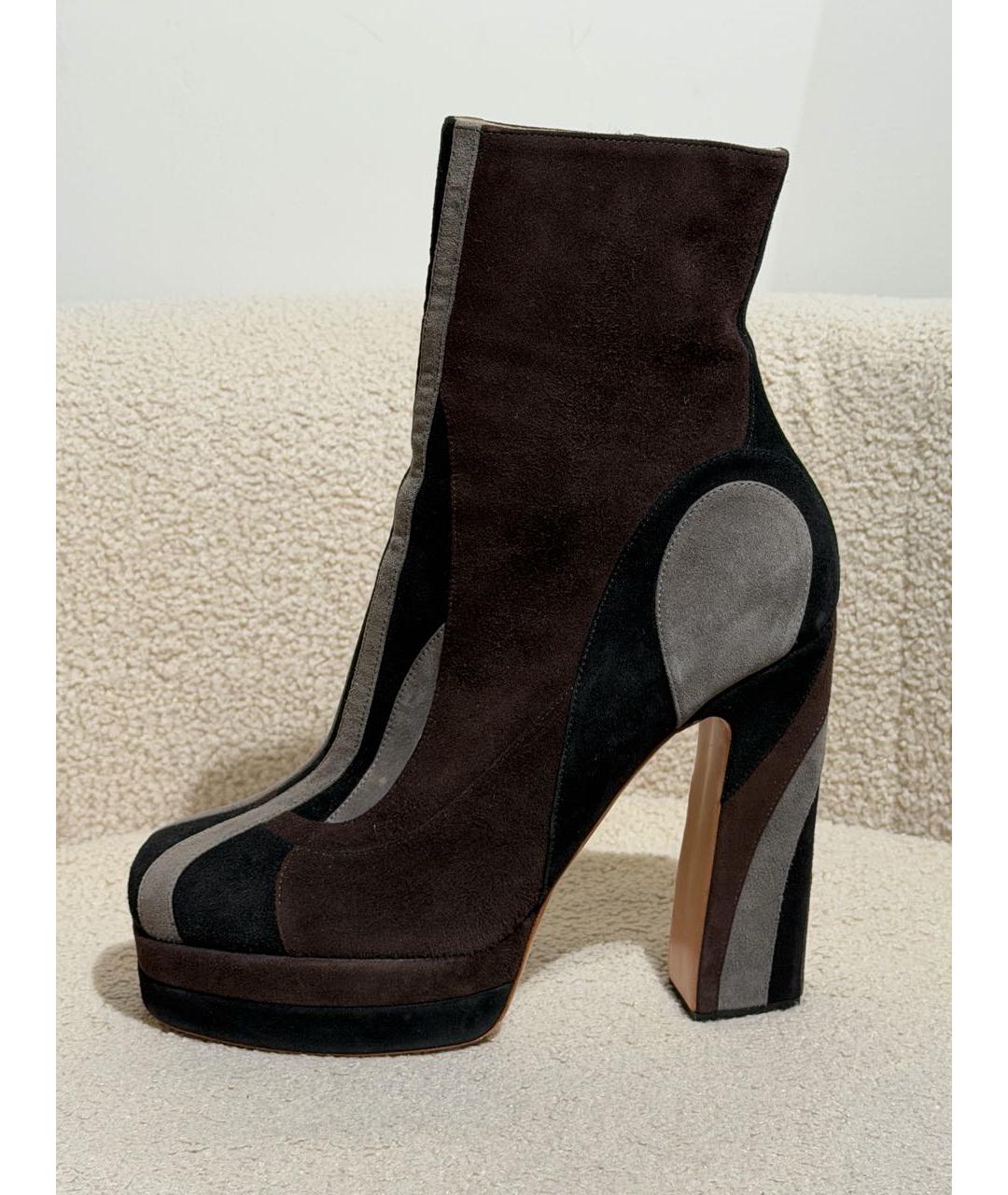 SIMONE ROCHA Коричневые замшевые ботильоны, фото 6