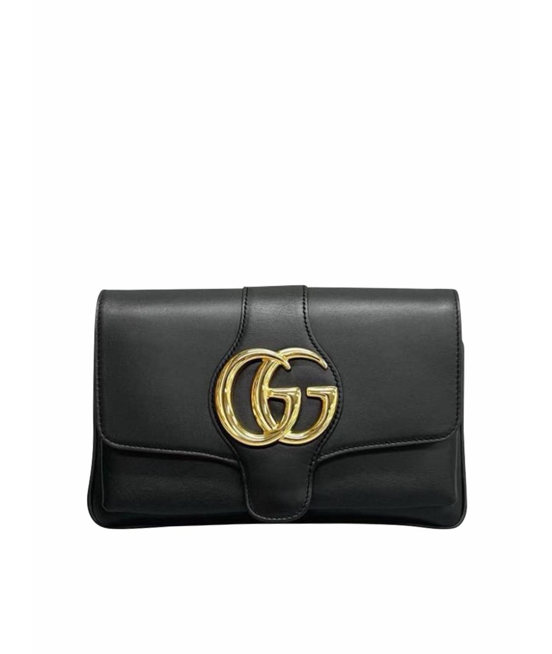 GUCCI Черная кожаная сумка через плечо, фото 1