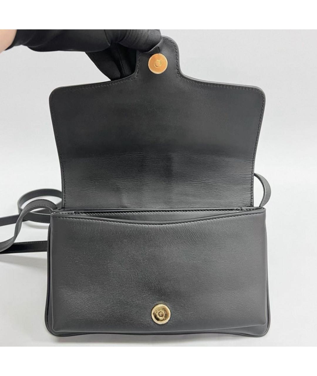 GUCCI Черная кожаная сумка через плечо, фото 3