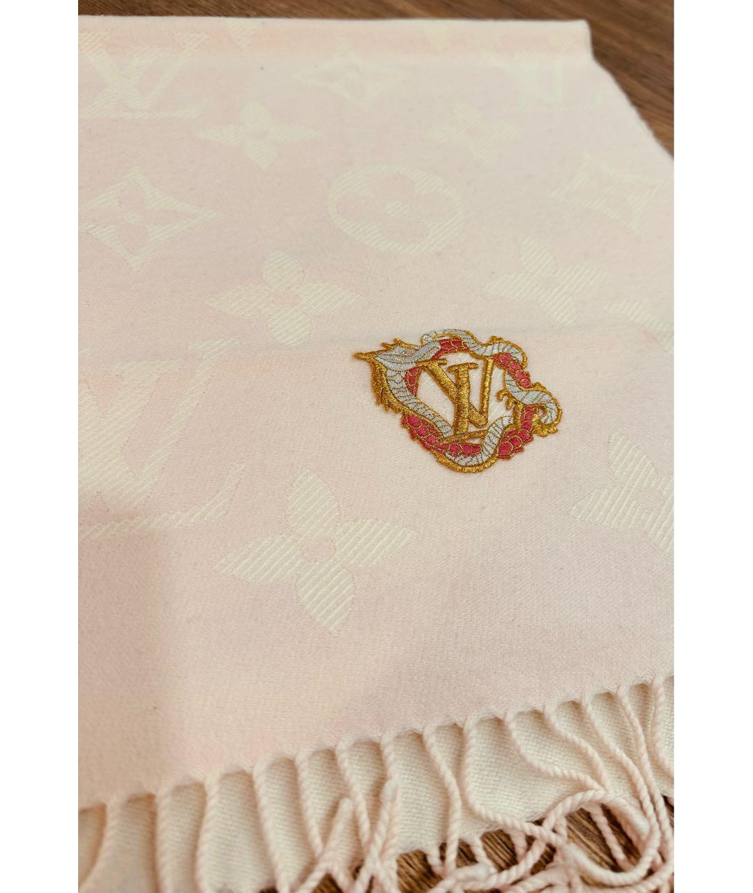 LOUIS VUITTON Розовая шерстяная шапка, фото 3