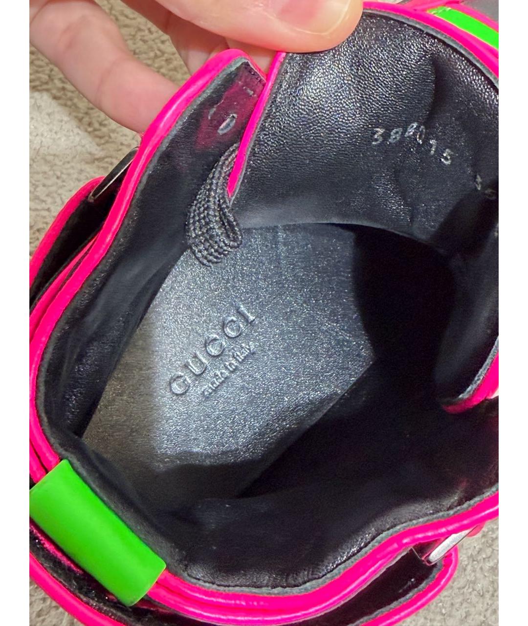 GUCCI Мульти кожаные кроссовки, фото 3