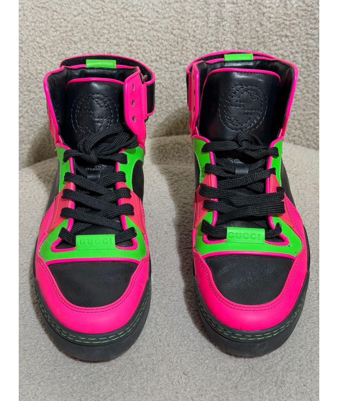 GUCCI Мульти кожаные кроссовки, фото 2