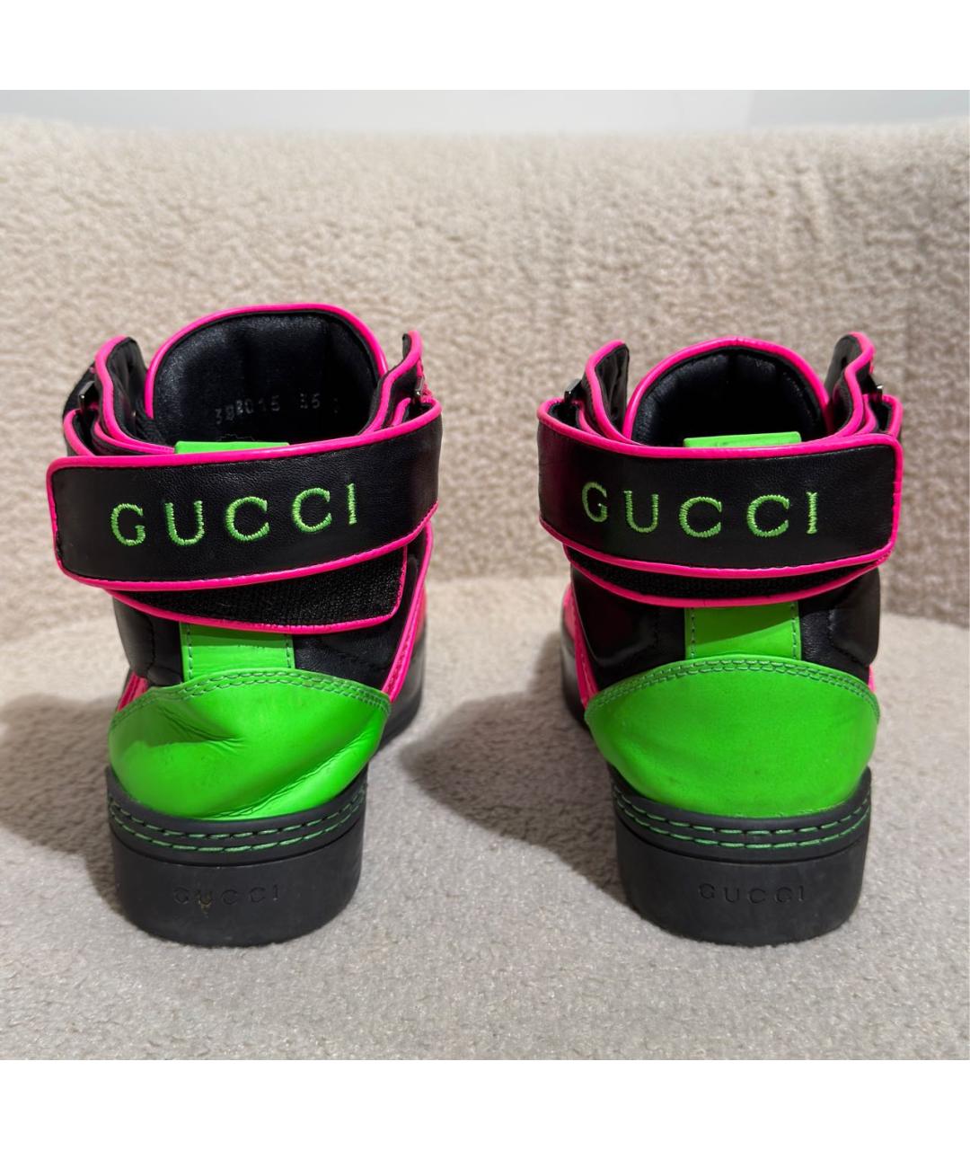 GUCCI Мульти кожаные кроссовки, фото 4