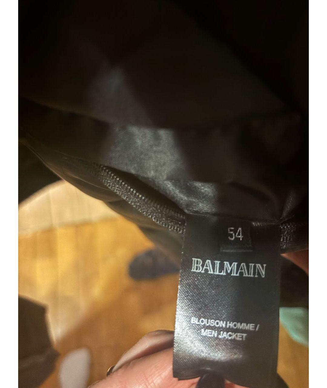 BALMAIN Черная полиэстеровая куртка, фото 5