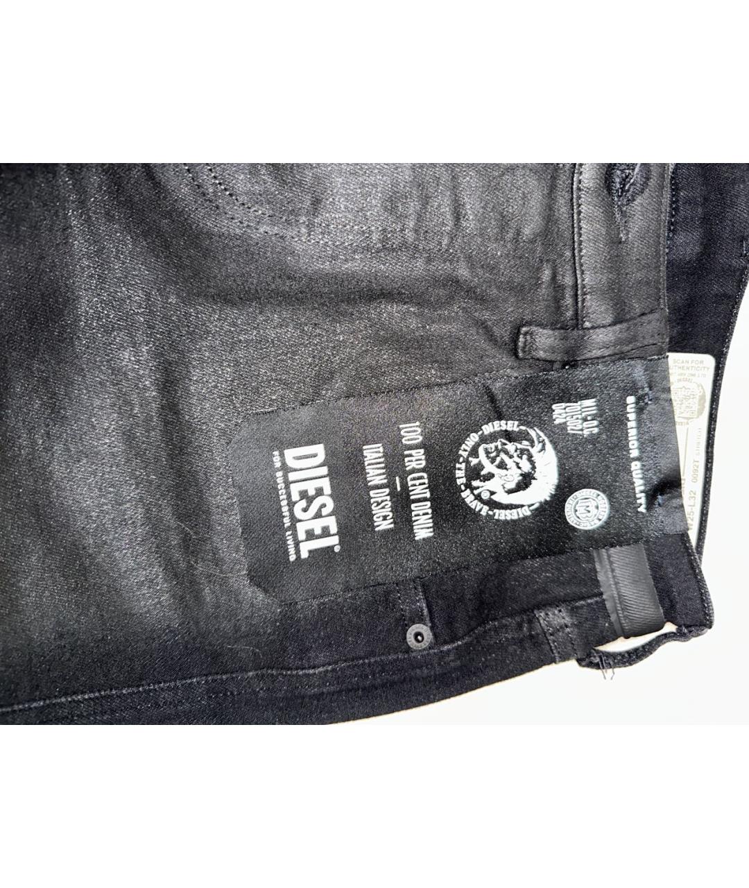 DIESEL Черные прямые джинсы, фото 4