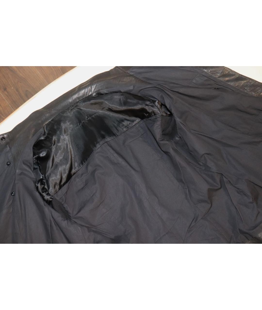 RICK OWENS Черная кожаная куртка, фото 6