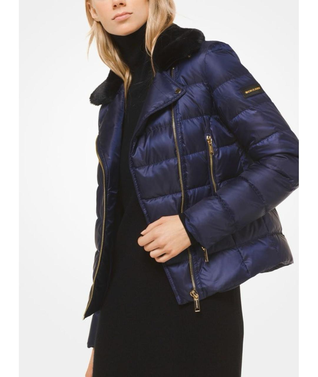 MICHAEL KORS Темно-синий пуховик, фото 5