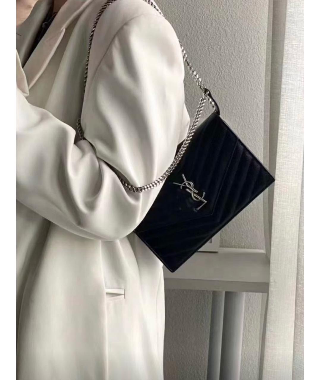 SAINT LAURENT Черная сумка через плечо, фото 8