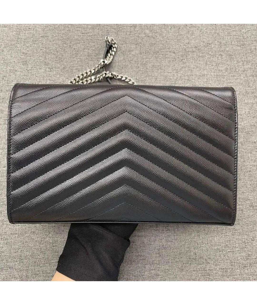 SAINT LAURENT Черная сумка через плечо, фото 3