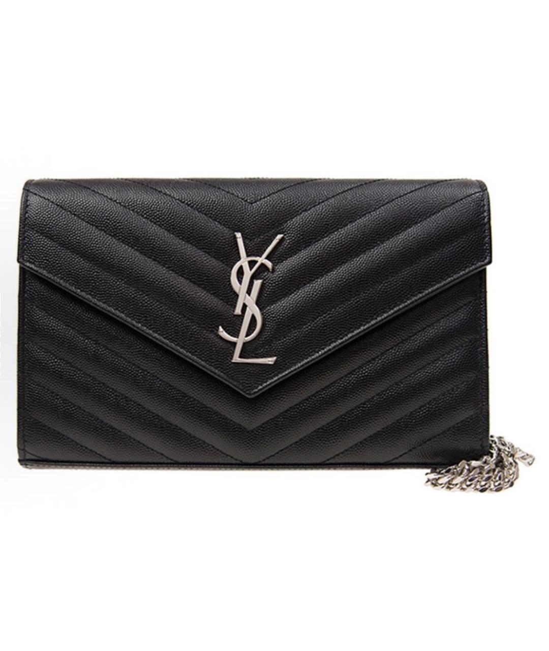 SAINT LAURENT Черная сумка через плечо, фото 9