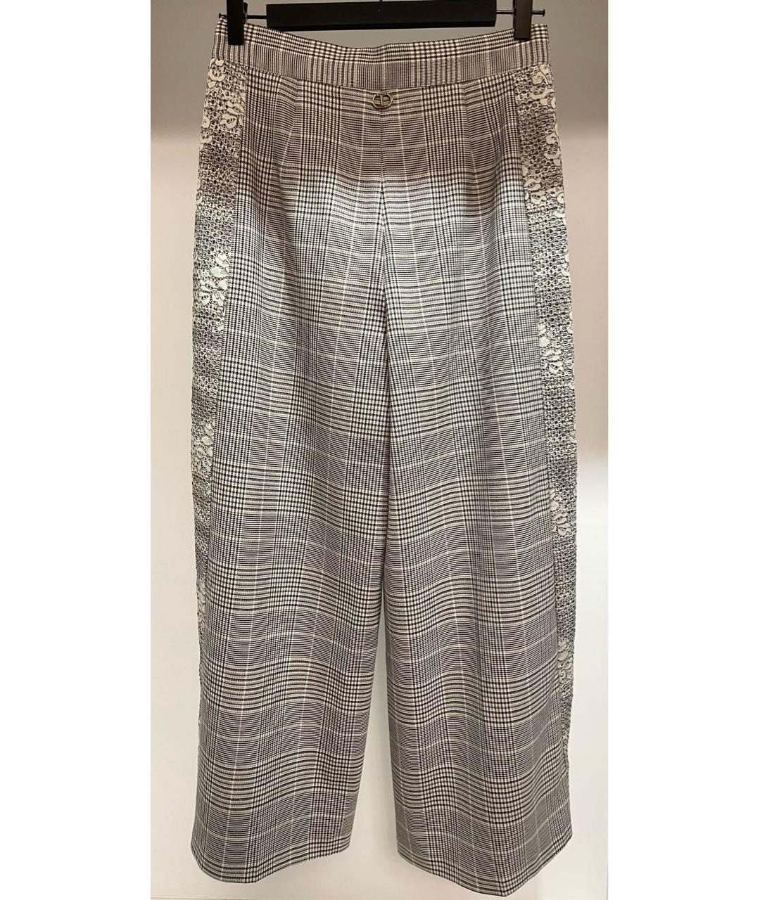 TWIN-SET Полиэстеровые брюки широкие, фото 3