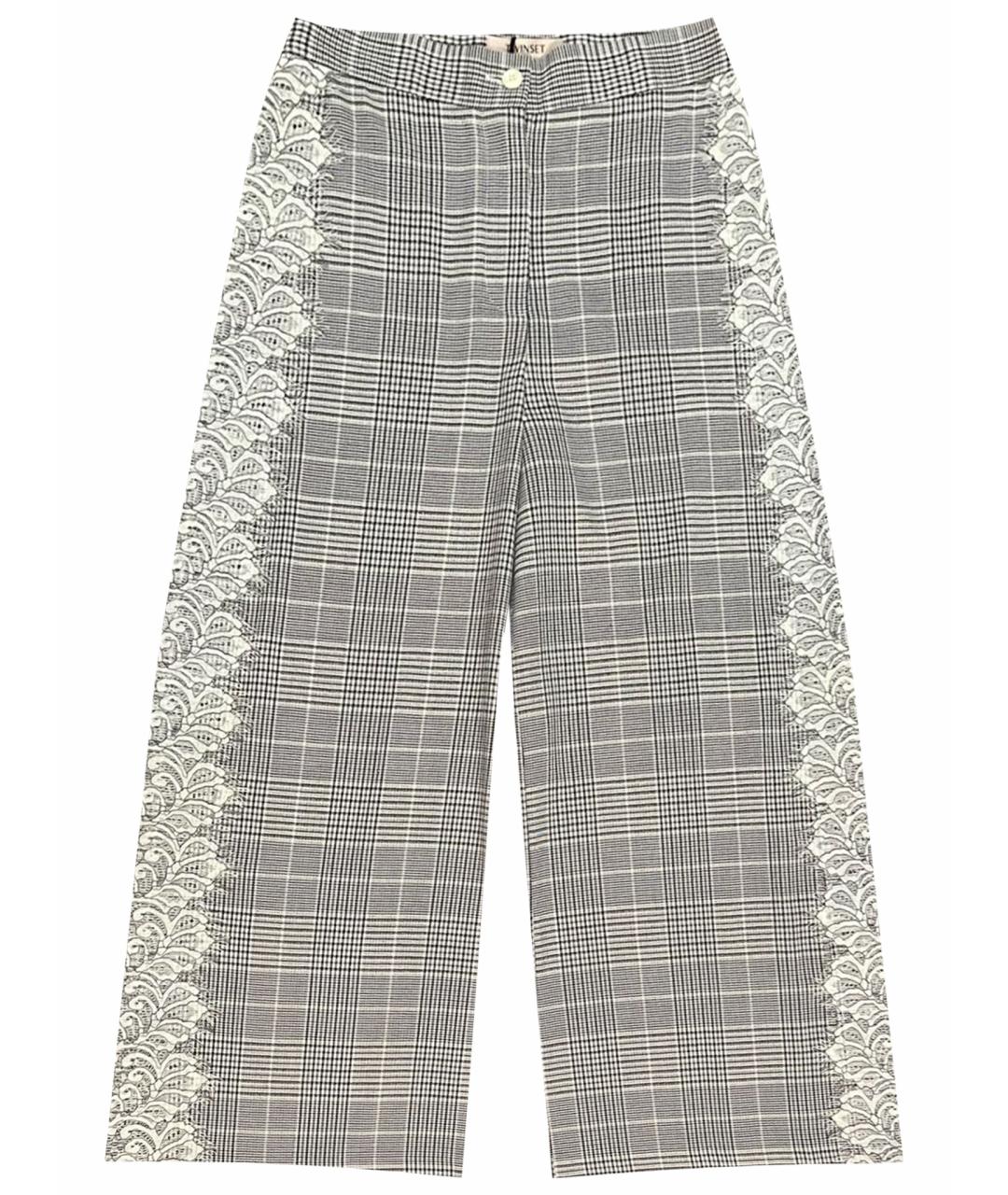 TWIN-SET Полиэстеровые брюки широкие, фото 1