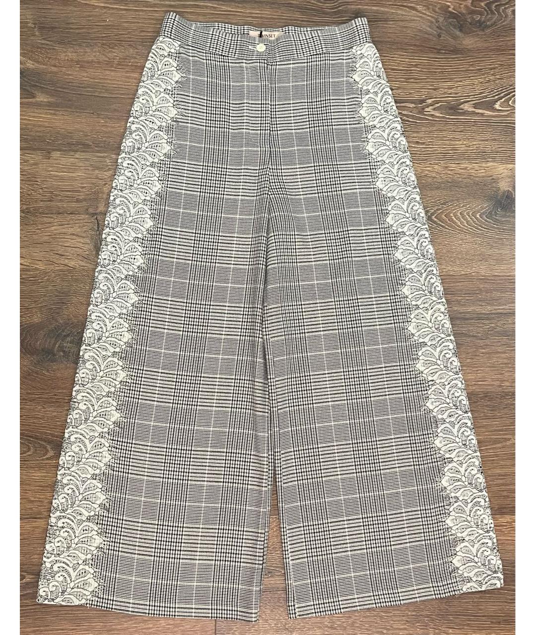 TWIN-SET Полиэстеровые брюки широкие, фото 7