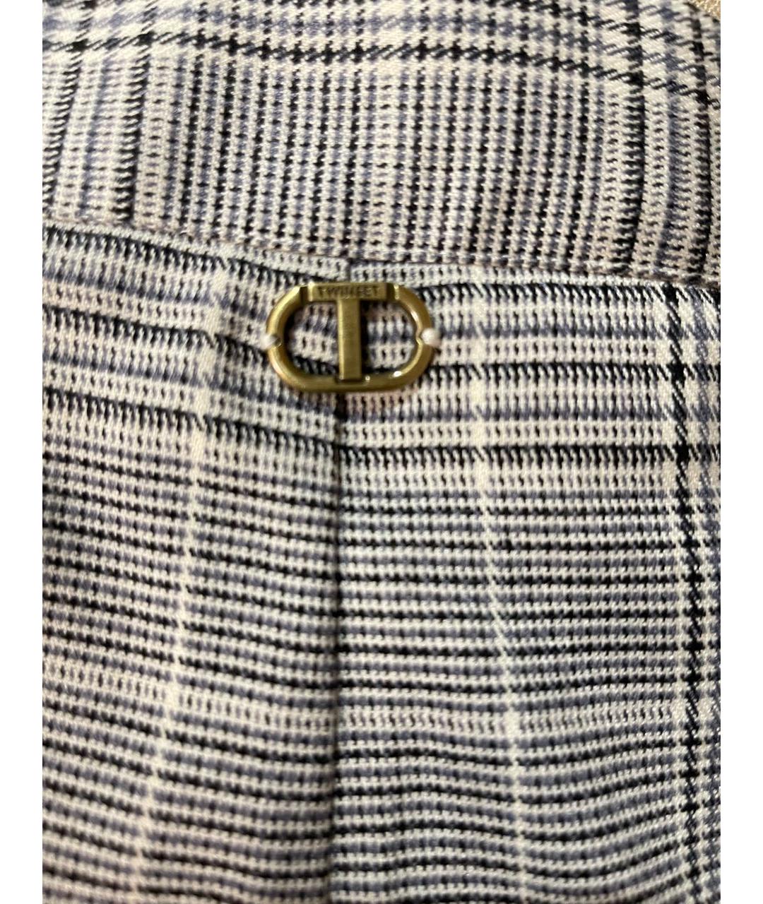 TWIN-SET Полиэстеровые брюки широкие, фото 6