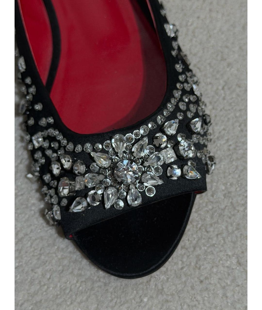 MOSCHINO Черные текстильные балетки, фото 6