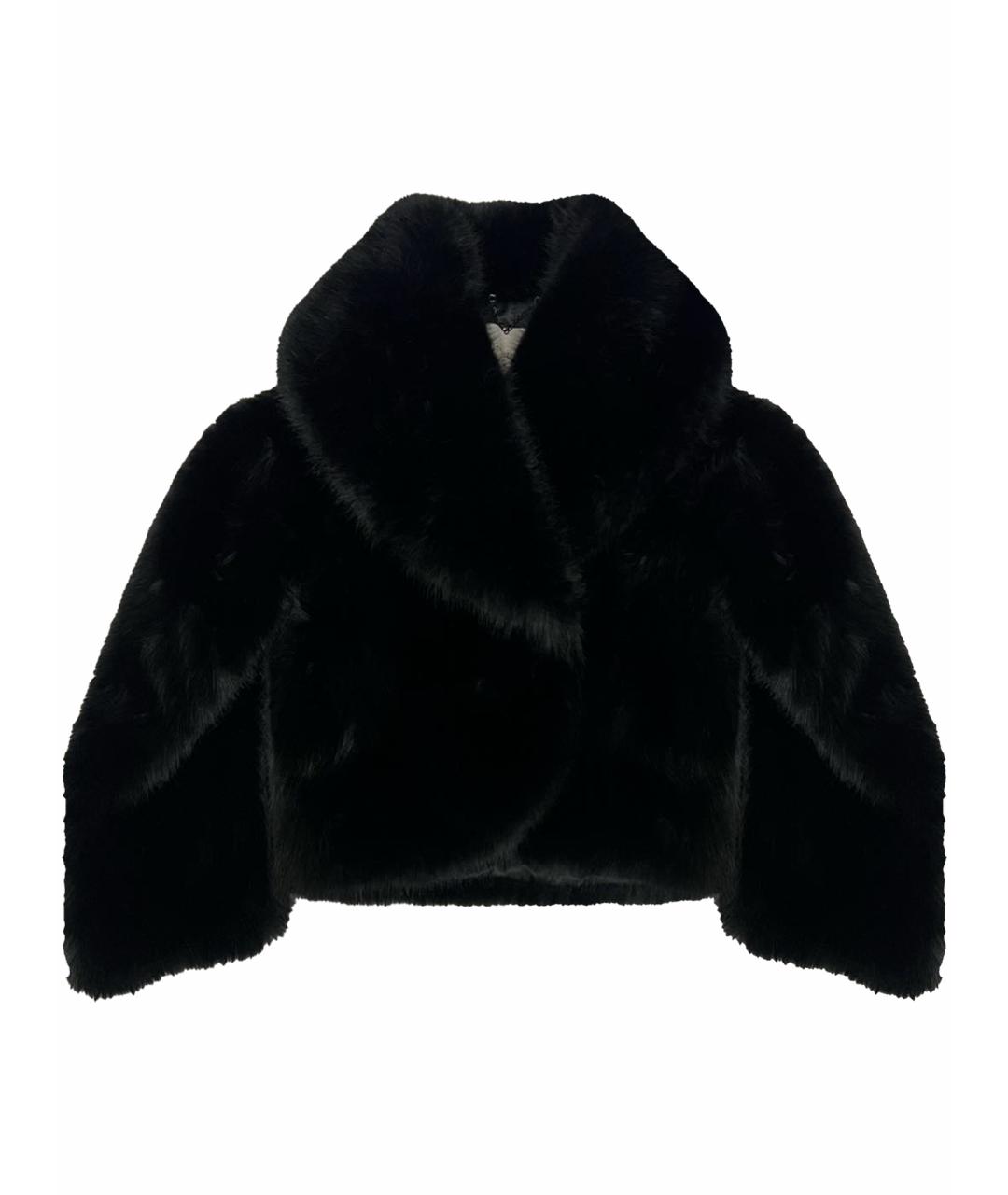 AUTENTIMENTS Черная полиэстеровая шуба, фото 1