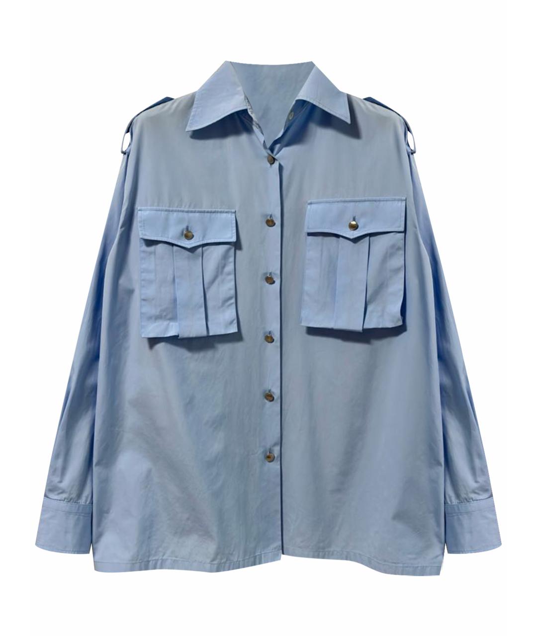 PRADA Голубая хлопковая рубашка, фото 1