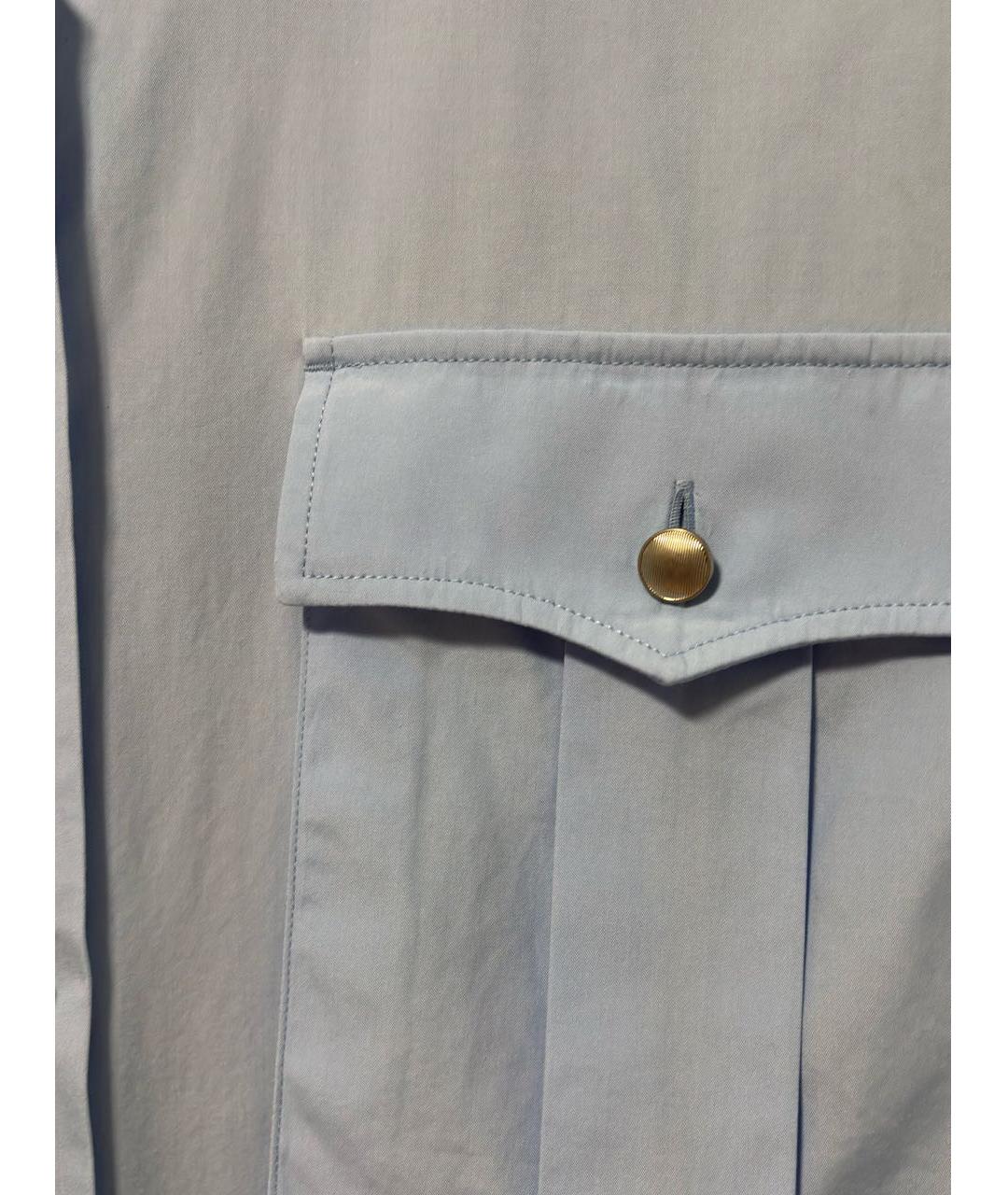 PRADA Голубая хлопковая рубашка, фото 3