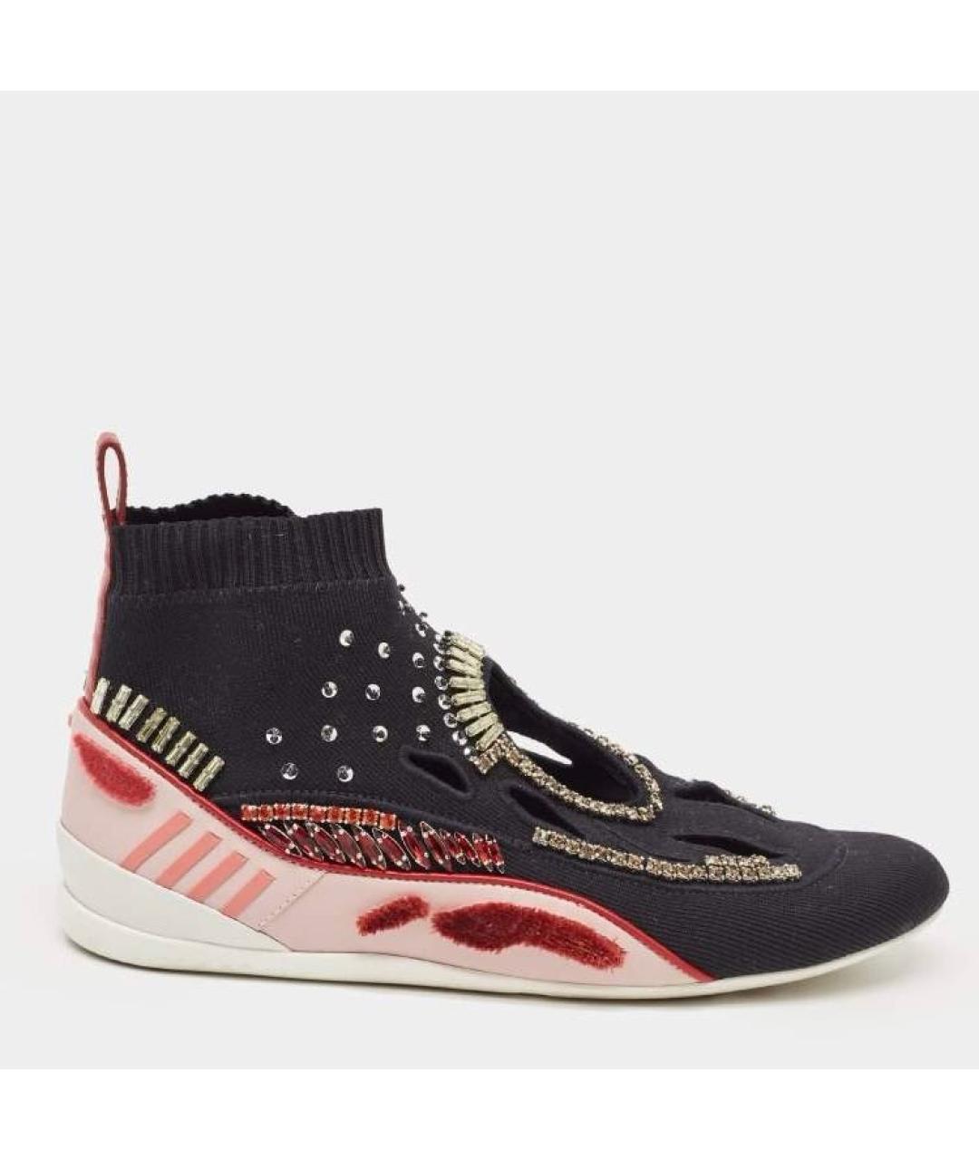 VALENTINO Черные текстильные кроссовки, фото 9