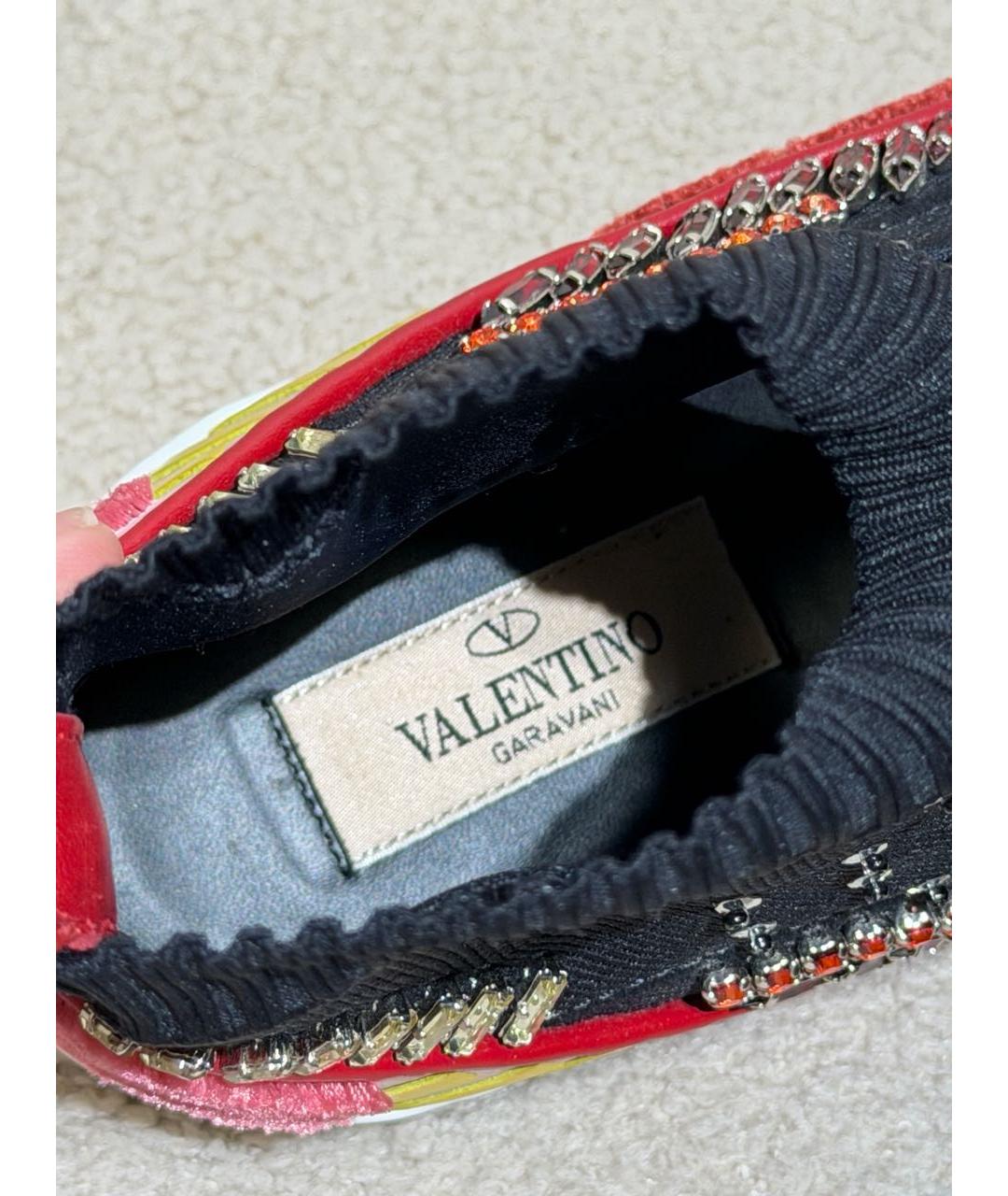 VALENTINO Черные текстильные кроссовки, фото 3